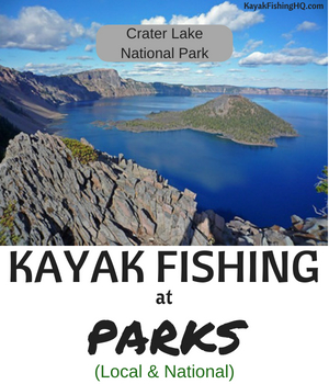 national park kayak fishing